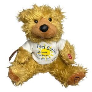 PBC NOAH BENSHEA Feel Better TALKING Animated Plush Stuffed Teddy BEAR w/ Tag